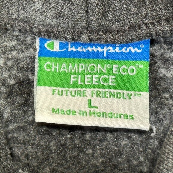 Capital Law School Hoodie Sweatshirt Large Gray Pullover Champion Eco Fleece - Picture 5 of 11